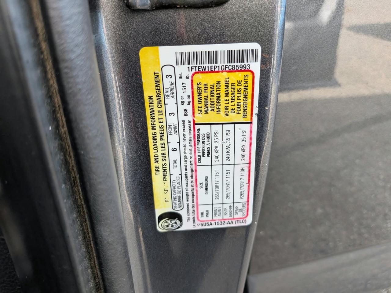 Ford F-150 XLT SuperCrew 5.5-ft. Bed 4WD 2016