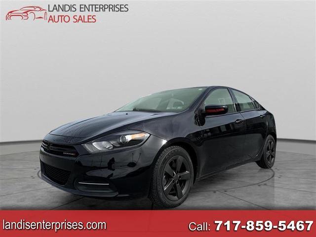 Black 2016 Dodge Dart Sedan Front-Wheel Drive Automatic