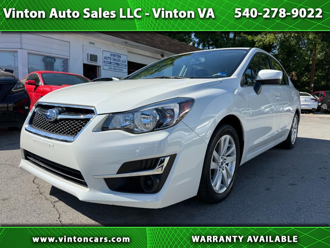 2016 Subaru Impreza Sedan 2.0i Premium