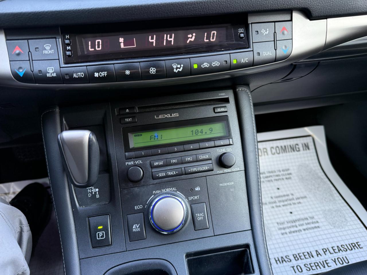 Lexus CT 200h Hybrid 4D Hatchback 2015