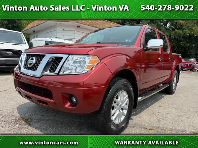 Red 2017 Nissan Frontier Pickup Truck Four-Wheel Drive Automatic