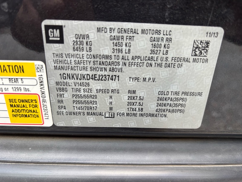 Chevrolet Traverse LTZ AWD 2014 Chevrolet Traverse LTZ AWD 2014