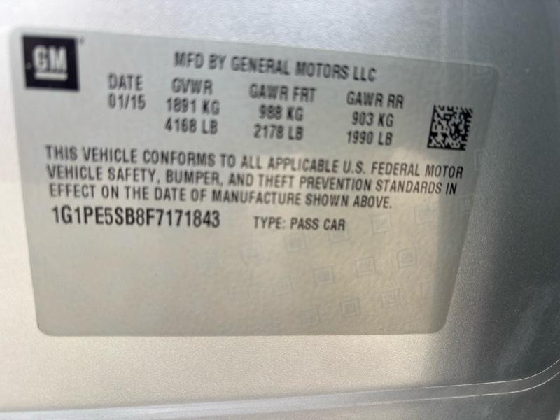 Chevrolet Cruze 2LT Auto 2015