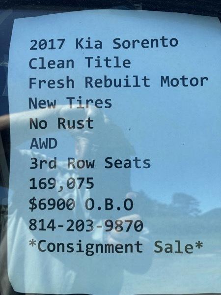 Kia Sorento LX V6 AWD 2017