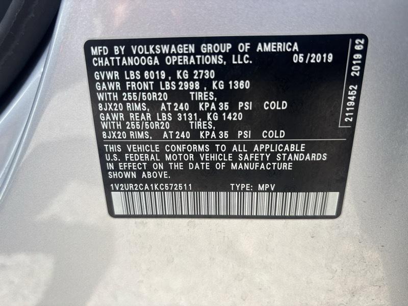 Volkswagen Atlas V6 SE w/Technology AWD 2019