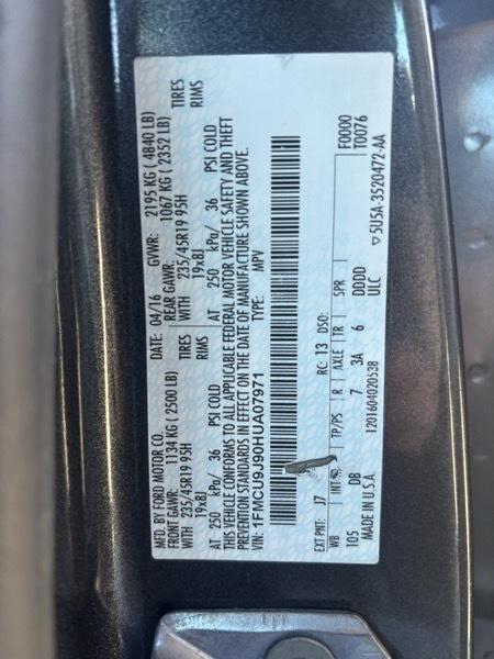 Ford Escape Titanium 4WD 2017