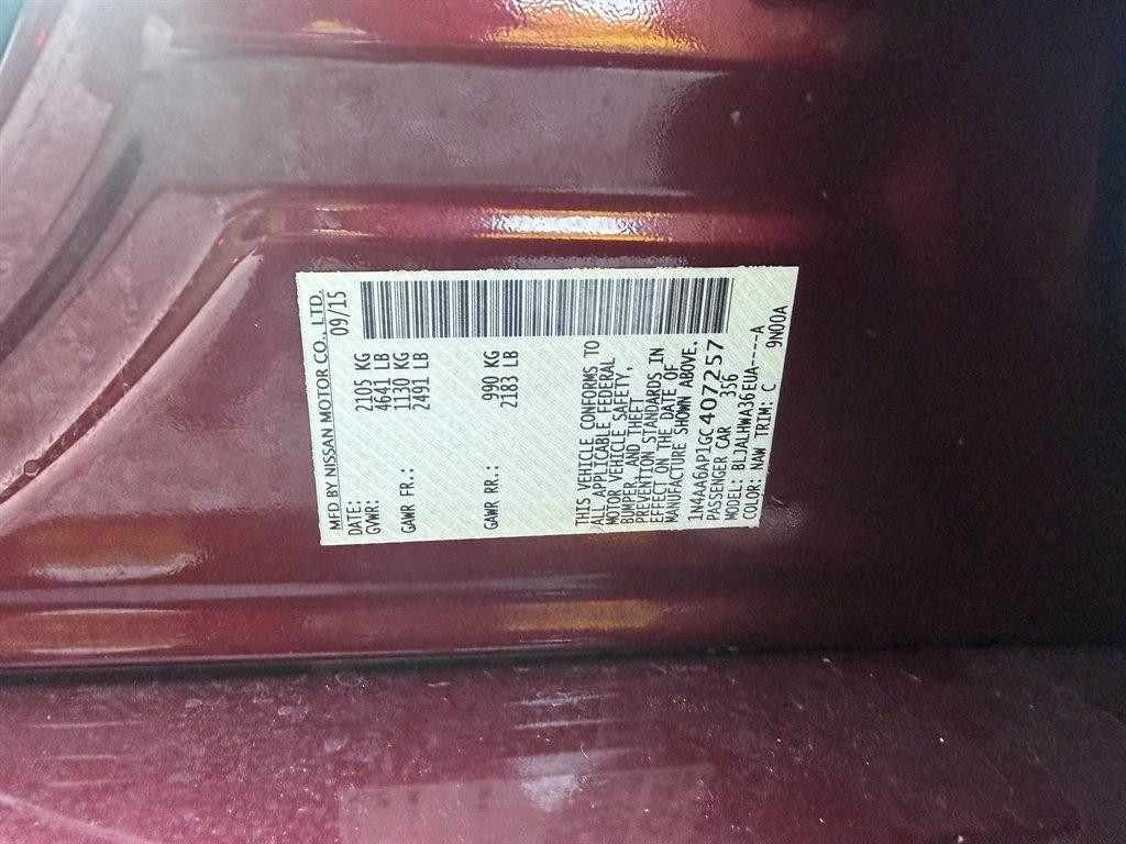 Nissan Maxima 4dr Sdn 3.5 Platinum 2016