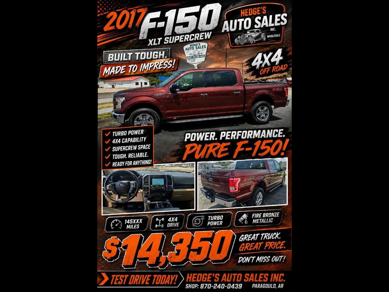 Ford F-150 Lariat SuperCrew 6.5-ft. Bed 4WD 2017