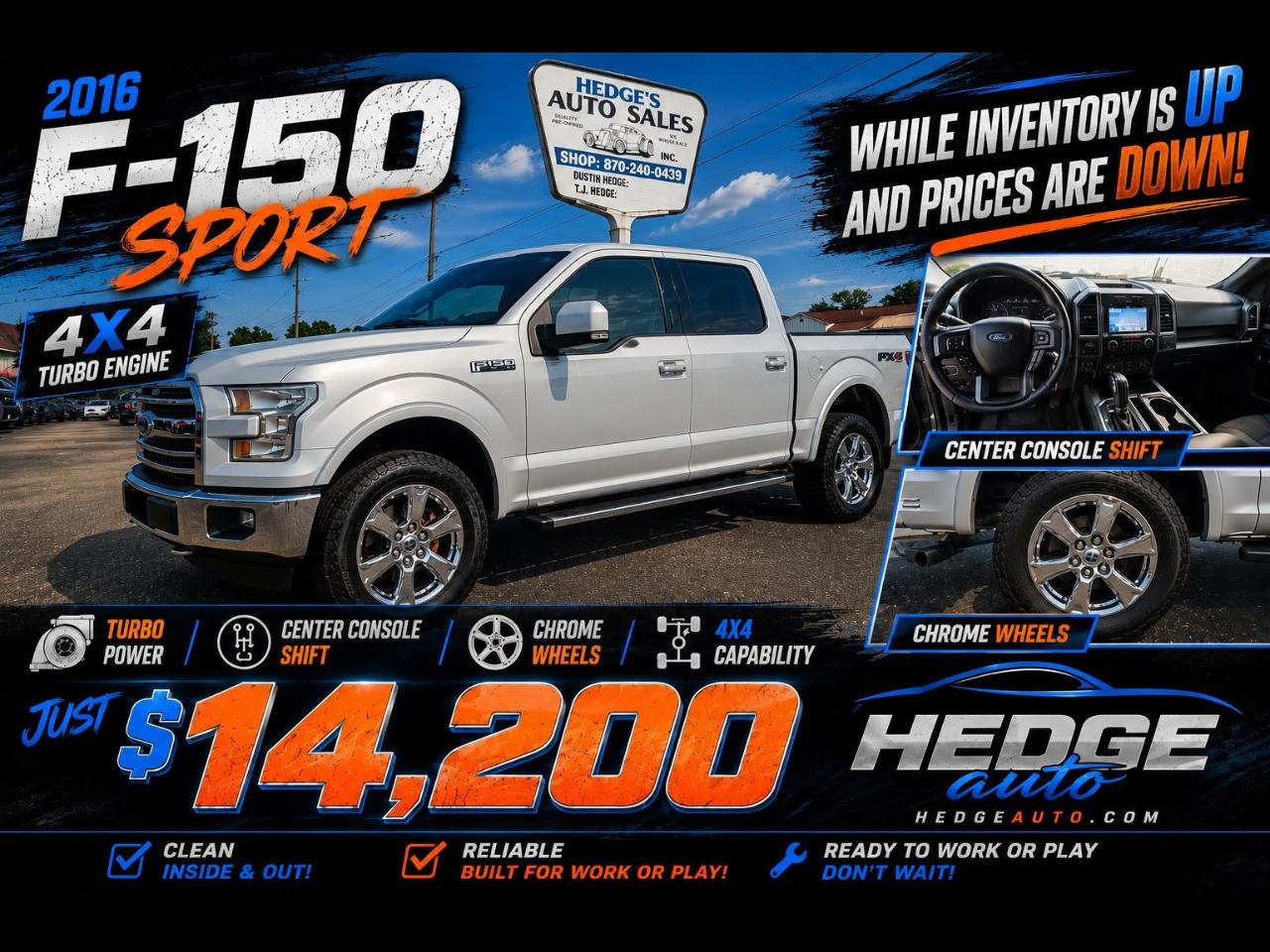 Ford F-150 Lariat SuperCrew 5.5-ft. Bed 4WD 2016