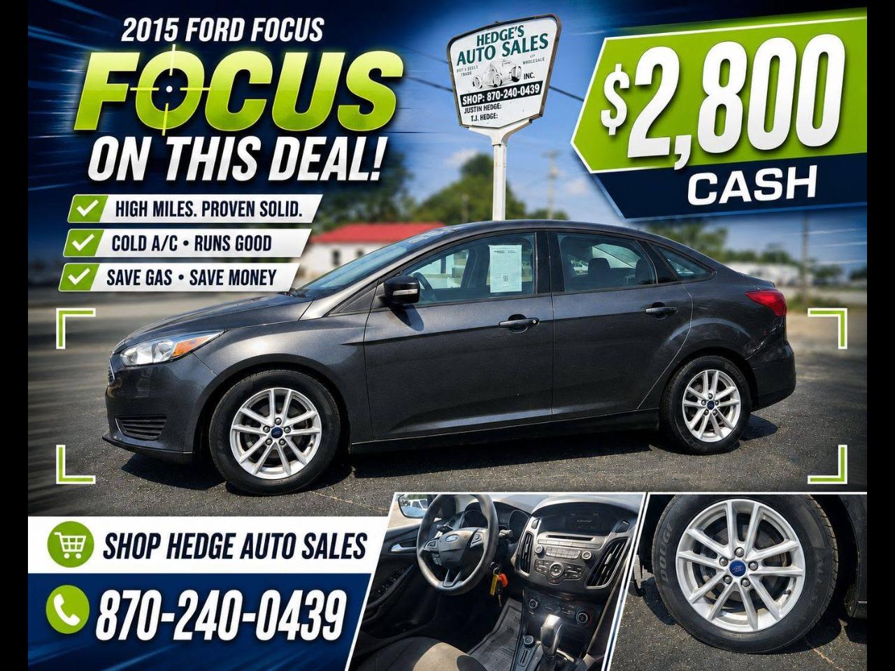 Ford Focus SE Sedan 2015