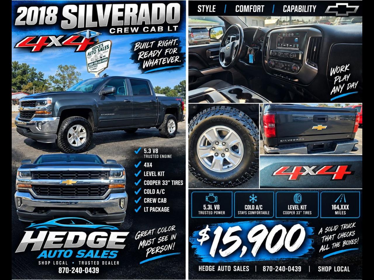 Chevrolet Silverado 1500 LT Crew Cab 4WD 2018