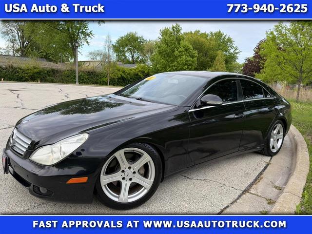 Black 2007 Mercedes-Benz CLS 550 Sedan Rear-Wheel Drive Automatic