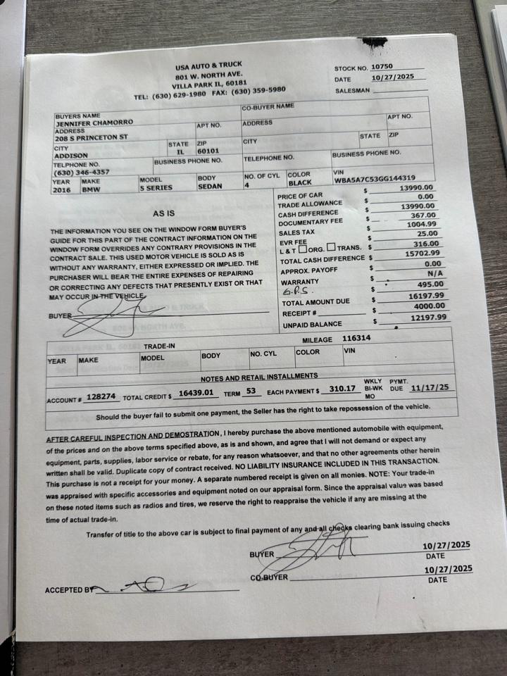 Cadillac SRX FWD 4dr Base 2011