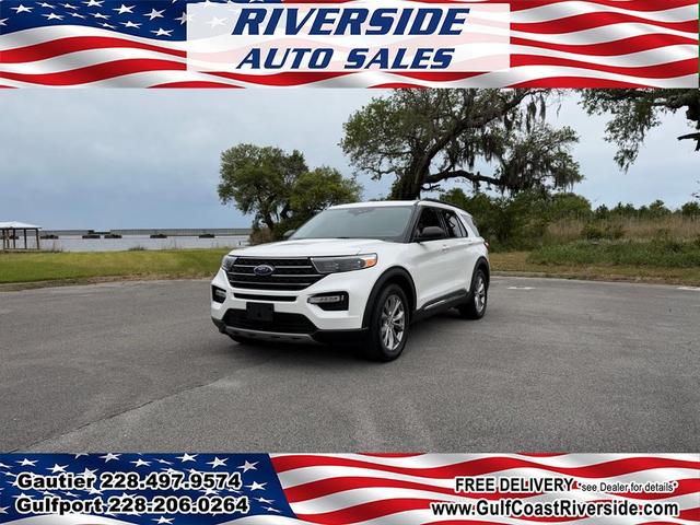 White 2021 Ford Explorer XLT RWD SUV / Crossover Rear-Wheel Drive Automatic