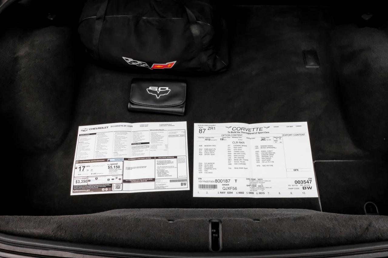Chevrolet Corvette 2dr Cpe ZR1 w/3ZR 2013