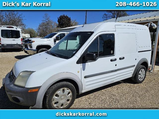 White 2011 Ford Transit Connect Cargo XL FWD with Rear Glass Van Front-Wheel Drive Automatic