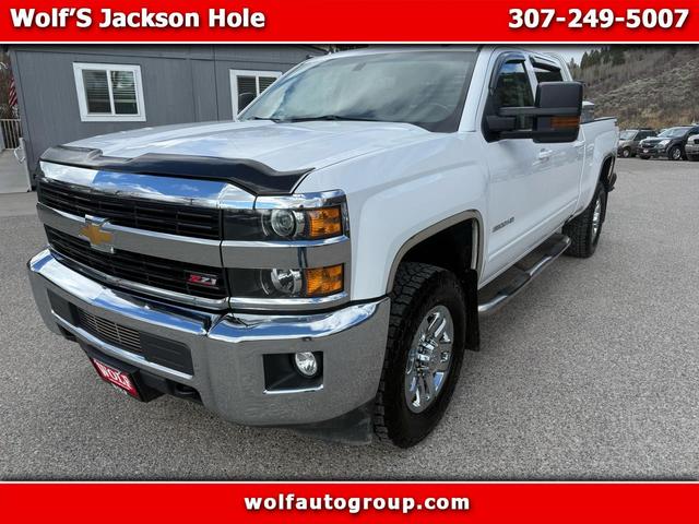 White 2016 Chevrolet Silverado 3500HD LT Crew Cab 4WD Pickup Truck Four-Wheel Drive Automatic