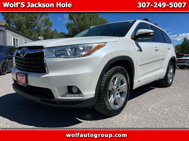 White 2016 Toyota Highlander Hybrid Limited SUV / Crossover All-Wheel Drive Continuously Variable Transmission