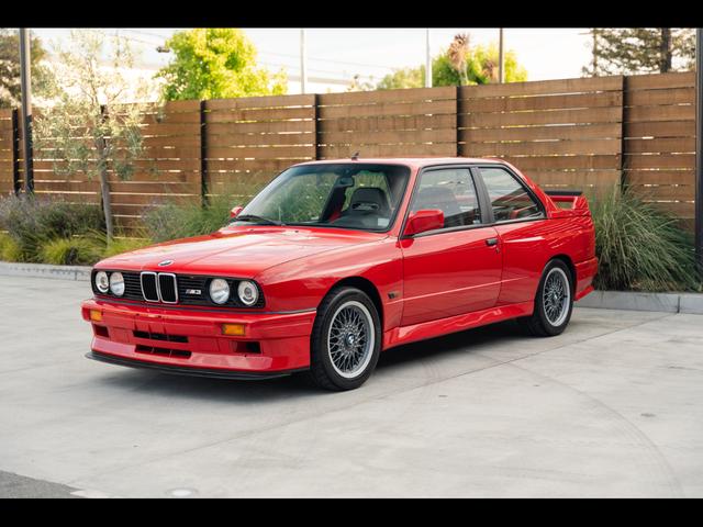Red 1990 BMW M3 Sedan 5-Speed Manual