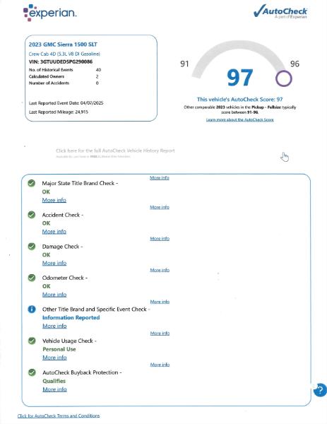 GMC Sierra 1500 SLT Crew Cab 4WD 2023