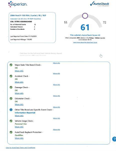 Ford F-150 Lariat SuperCab 4WD 2004