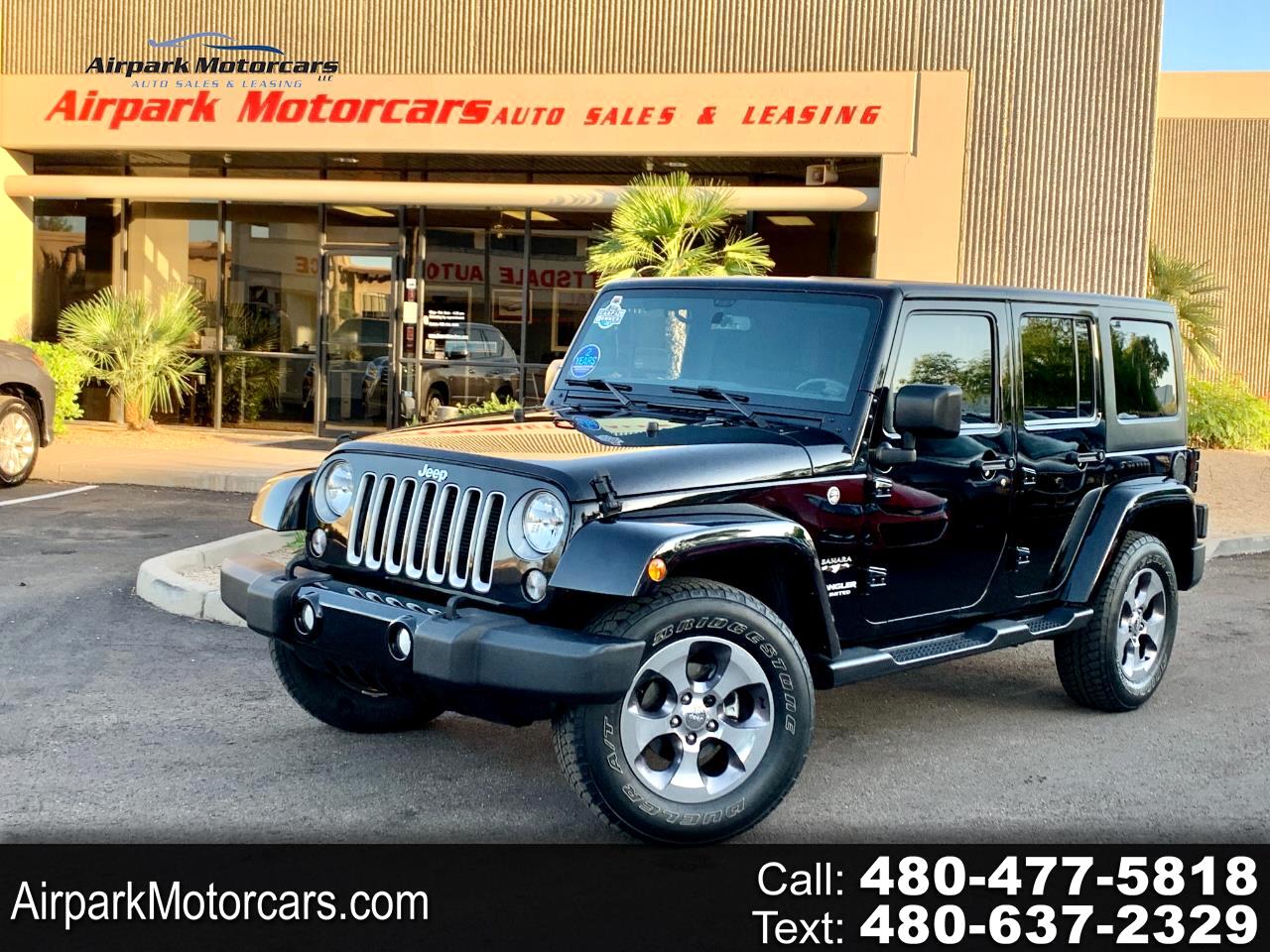 Used 2016 Jeep Wrangler Unlimited 4WD 4dr Sahara for Sale in Scottsdale AZ  85260 Airpark Motorcars