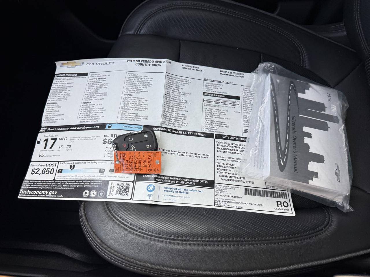 Chevrolet Silverado 1500 4WD Crew Cab 147" High Country 2019