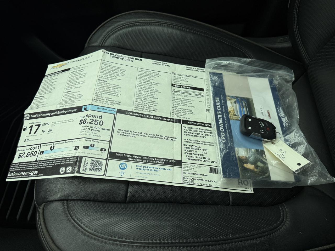Chevrolet Silverado 1500 4WD Crew Cab 147" High Country 2019