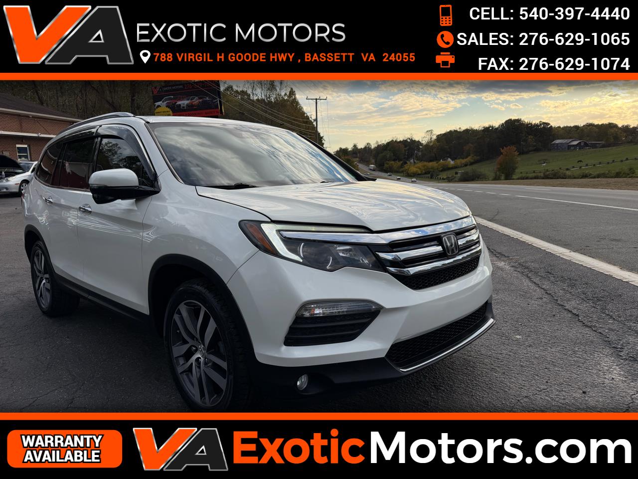 2016 Honda Pilot AWD 4dr Touring w/RES & Navi