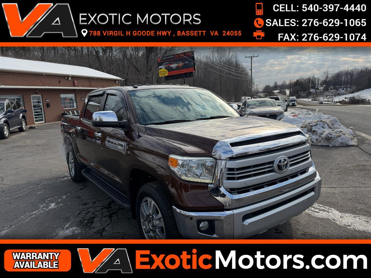 2014 Toyota Tundra 4WD Truck CrewMax 5.7L FFV V8 6-Spd AT 1794 (Natl)