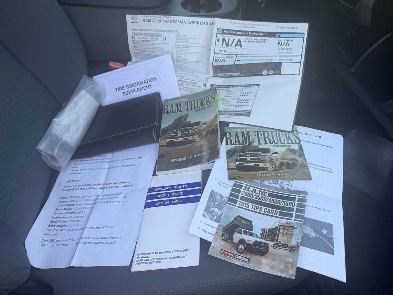 RAM 2500 Tradesman 4WD 2015