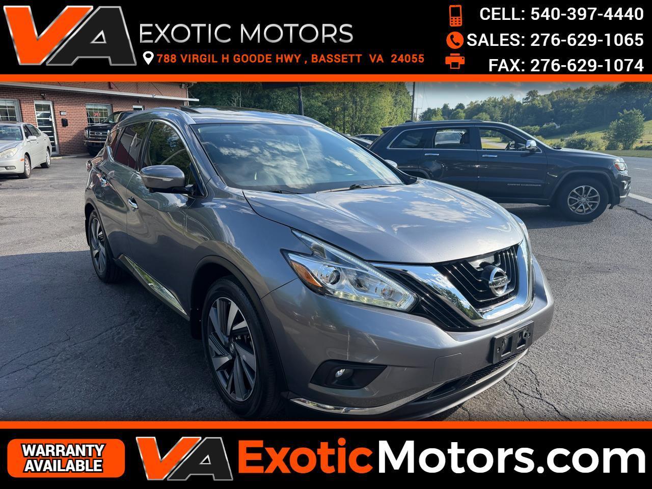 Nissan Murano AWD 4dr Platinum 2015
