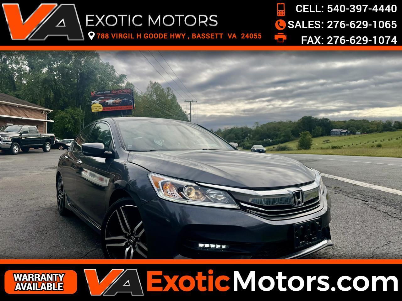 Honda Accord Sedan Sport Manual 2017