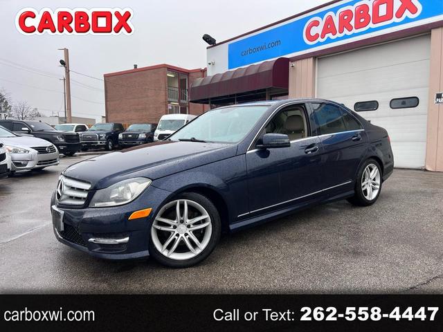 Blue 2012 Mercedes-Benz C-Class C 300 Luxury 4MATIC Sedan All-Wheel Drive 7-Speed Automatic
