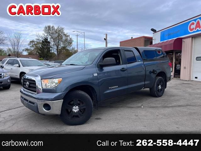 Gray 2007 Toyota Tundra SR5 4.7L Double Cab 4WD Pickup Truck Four-Wheel Drive 5-Speed Automatic