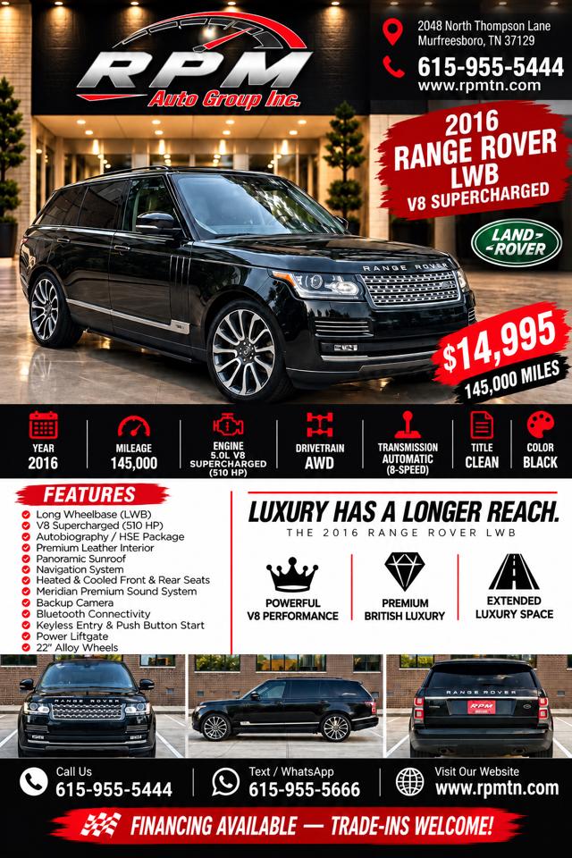 Land Rover Range Rover Supercharged LWB 2016