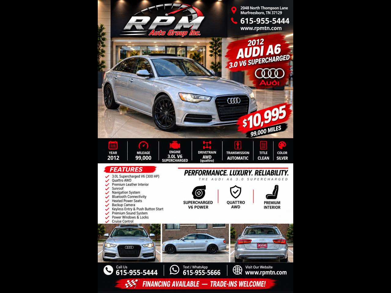 Audi A6 3.0T quattro Tiptronic 2012