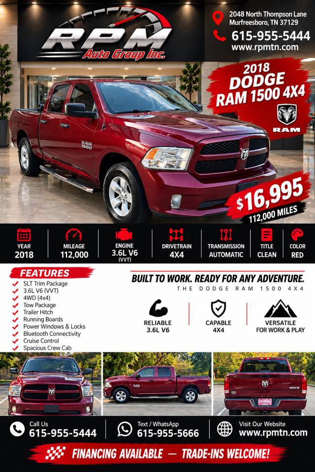 RAM 1500 Tradesman Quad Cab 4WD 2018
