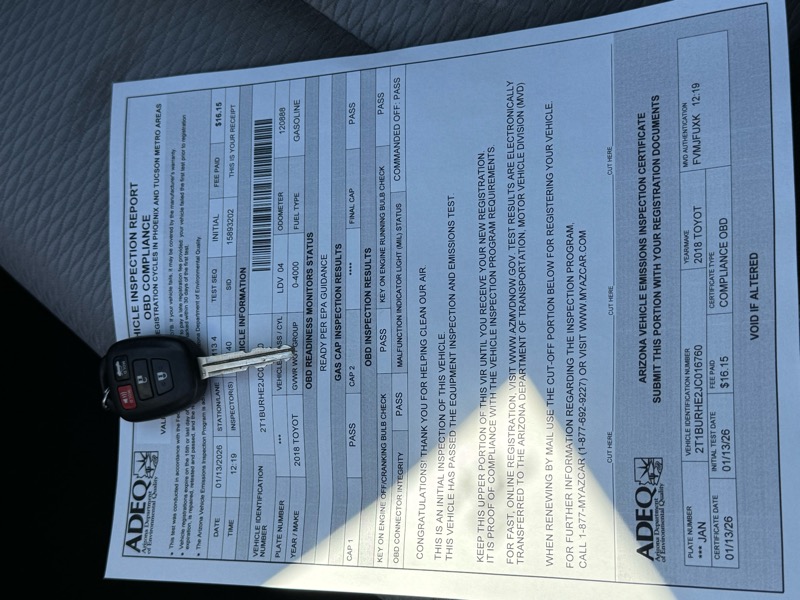 Toyota Corolla LE 2018