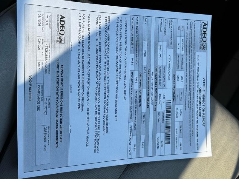 Toyota Venza FWD V6 2010