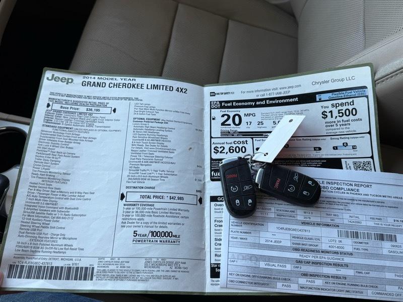 Jeep Grand Cherokee Limited 2WD 2014
