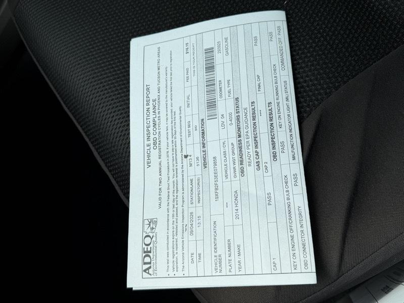 Honda Civic LX sedan 2014