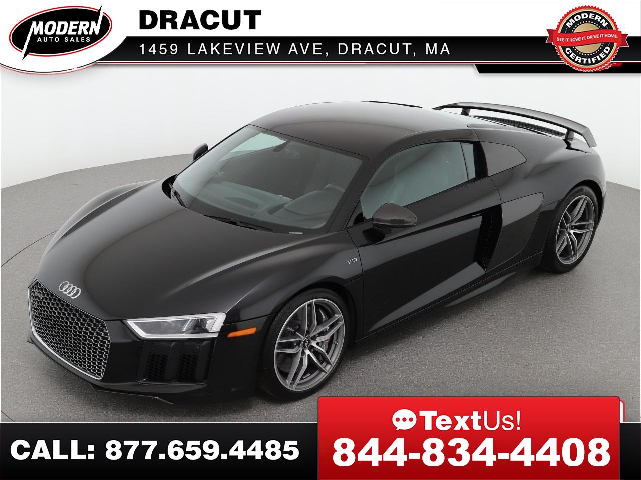 Used 2017 Audi R8 Coupe V10 plus quattro AWD for Sale in Dracut MA