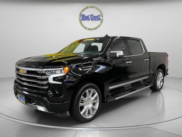 Black 2023 Chevrolet Silverado 1500 High Country Crew Cab 4WD Pickup Truck Four-Wheel Drive Automatic