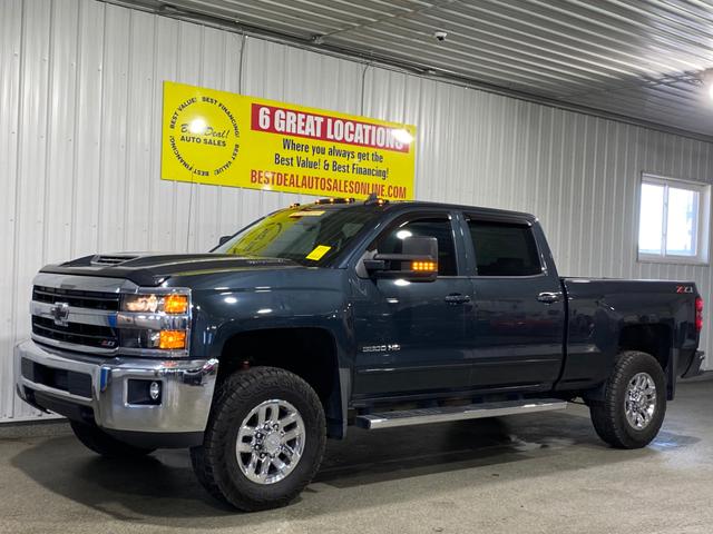 Green 2018 Chevrolet Silverado 3500HD LT Crew Cab 4WD Pickup Truck Four-Wheel Drive Automatic