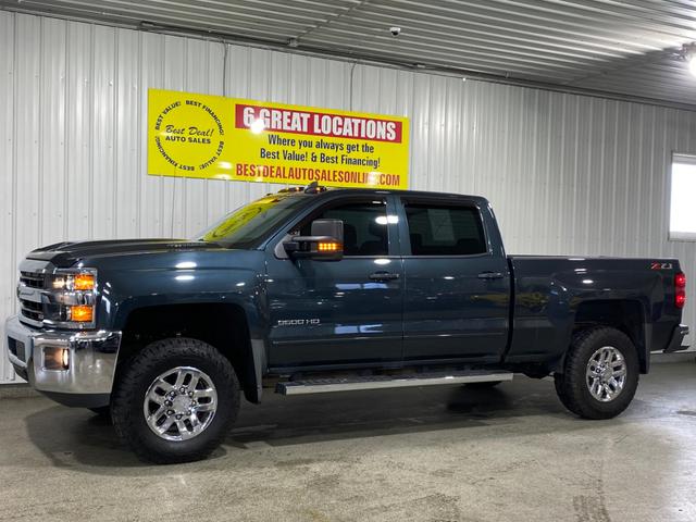 Green 2018 Chevrolet Silverado 3500HD LT Crew Cab 4WD Pickup Truck Four-Wheel Drive Automatic