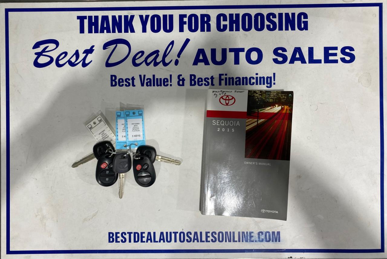 Toyota Sequoia Plantium 4WD FFV 2015
