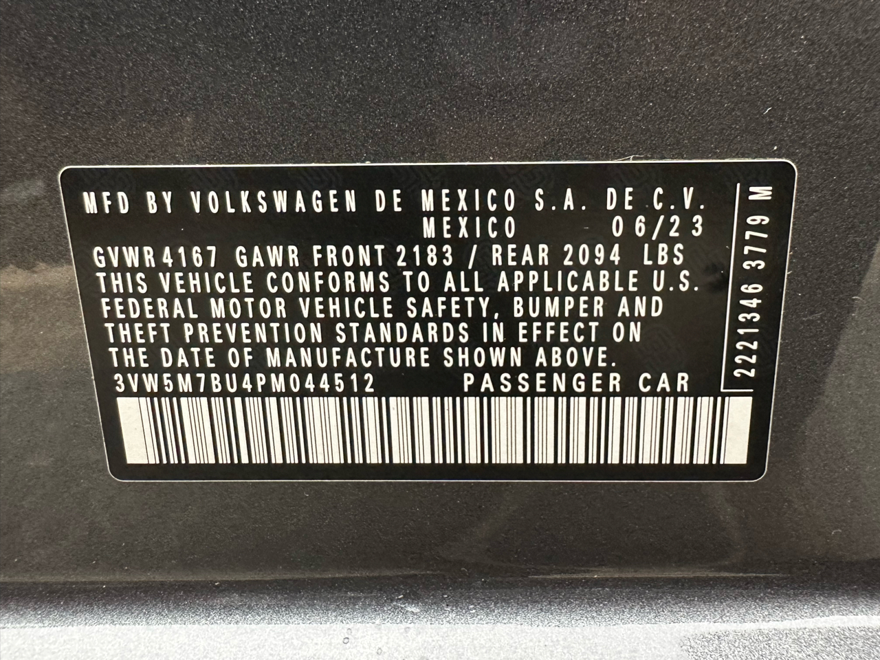 Volkswagen Jetta S Auto 2023 Volkswagen Jetta S Auto 2023