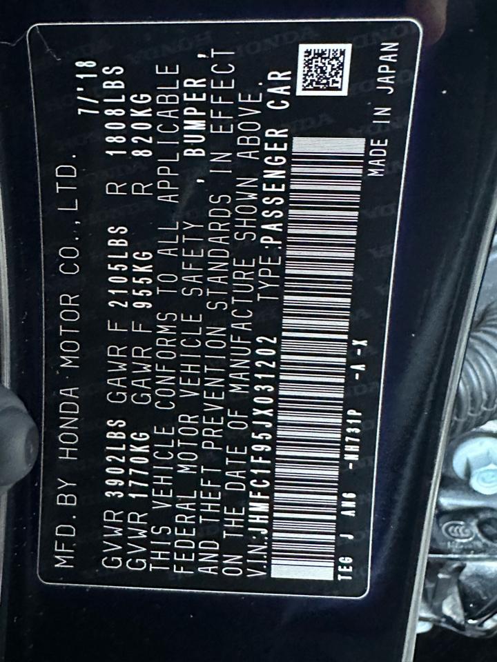 Honda Civic Sedan Touring CVT 2018