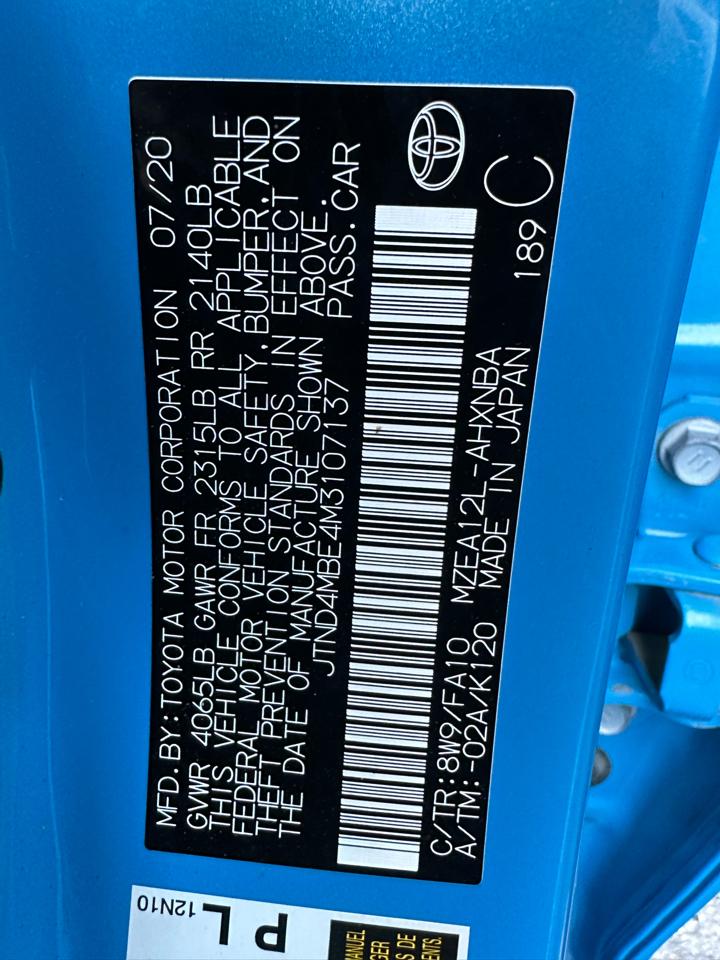 Toyota Corolla Hatchback SE CVT (Natl) 2021